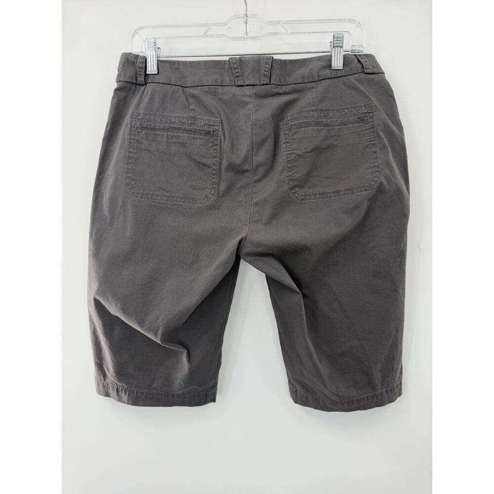 Vince Women's Dark Gray Bermuda Walking Shorts Cotton Blend Size 8 USA Made - Picture 5 of 7